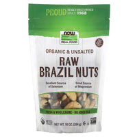 Now Foods, Organic Brazil Nuts Raw, 10 OZ OZ UPC 733739070227 | HiLife Vitamins