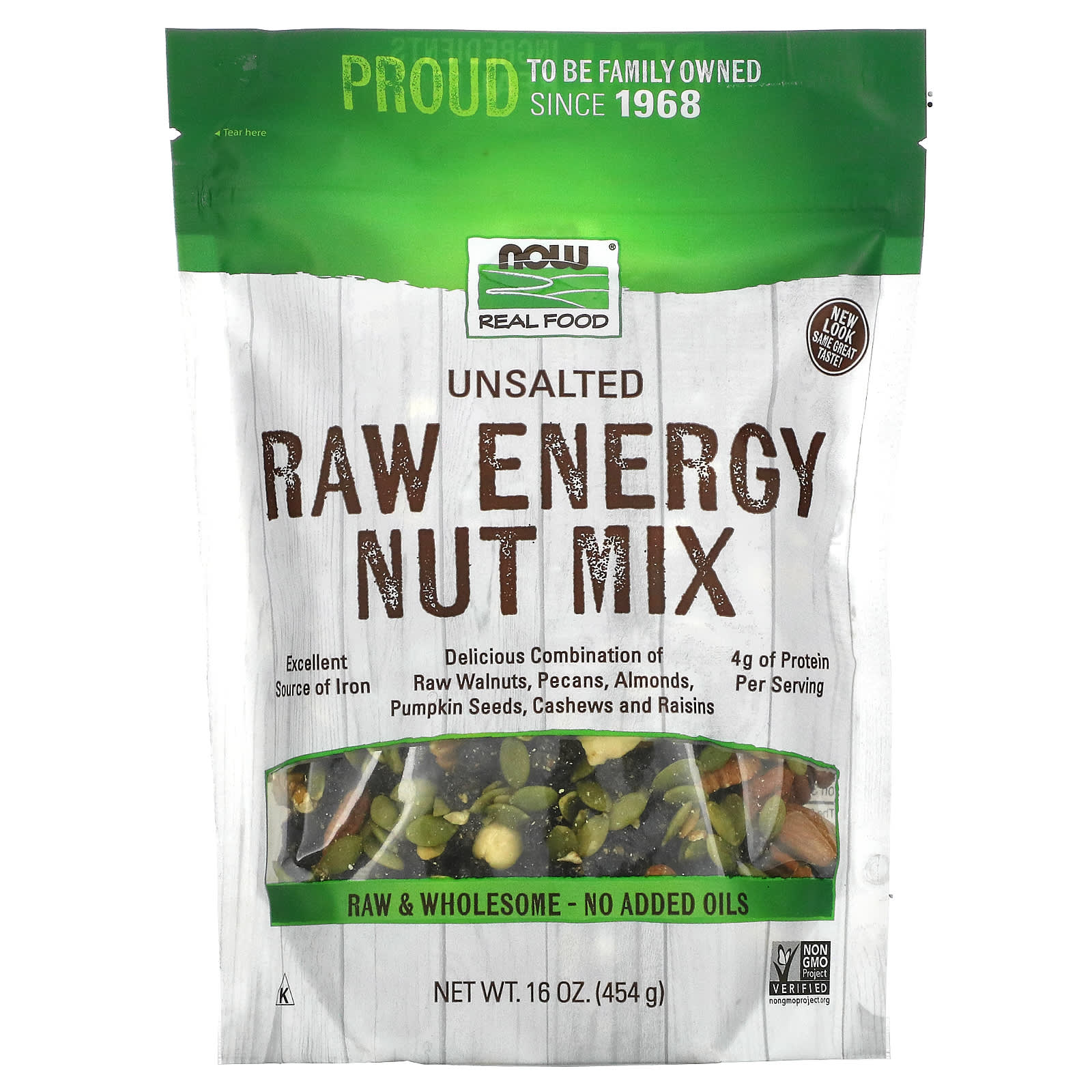 Now Foods, Raw Energy Nut Mix, 1 UPC 733739070302 | HiLife Vitamins