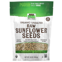 Now Foods, Organic Sunflower Seeds Raw, 16 OZ OZ UPC 733739070524 | HiLife Vitamins