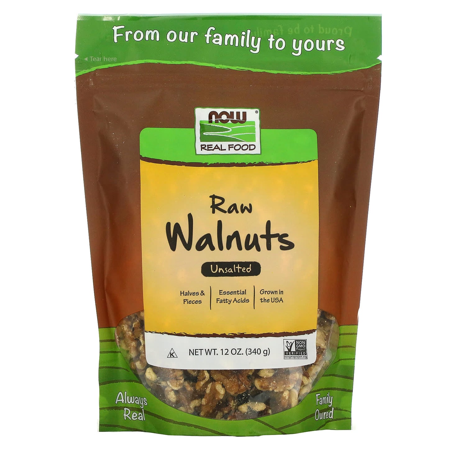 Now Foods, Walnuts, 12 OZ OZ UPC 733739070739 | HiLife Vitamins