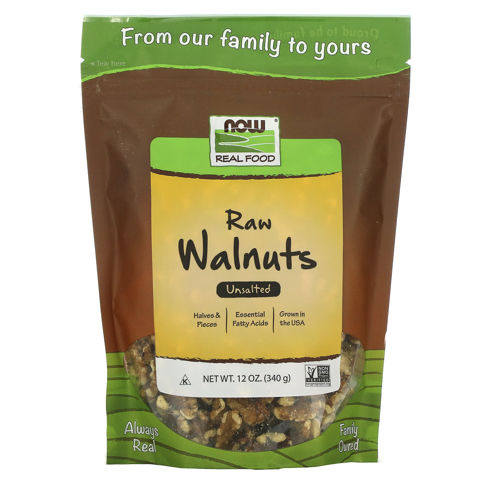Now Foods, Walnuts, 12 OZ OZ UPC 733739070739 | HiLife Vitamins