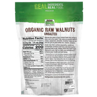 Now Foods, Organic Walnuts Raw, 12 Oz UPC 733739070746 | HiLife Vitamins