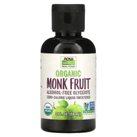 Now Foods, Organic Monk Fruit, Liquid Sweetener, 2 fl oz UPC 733739071156 | HiLife Vitamins