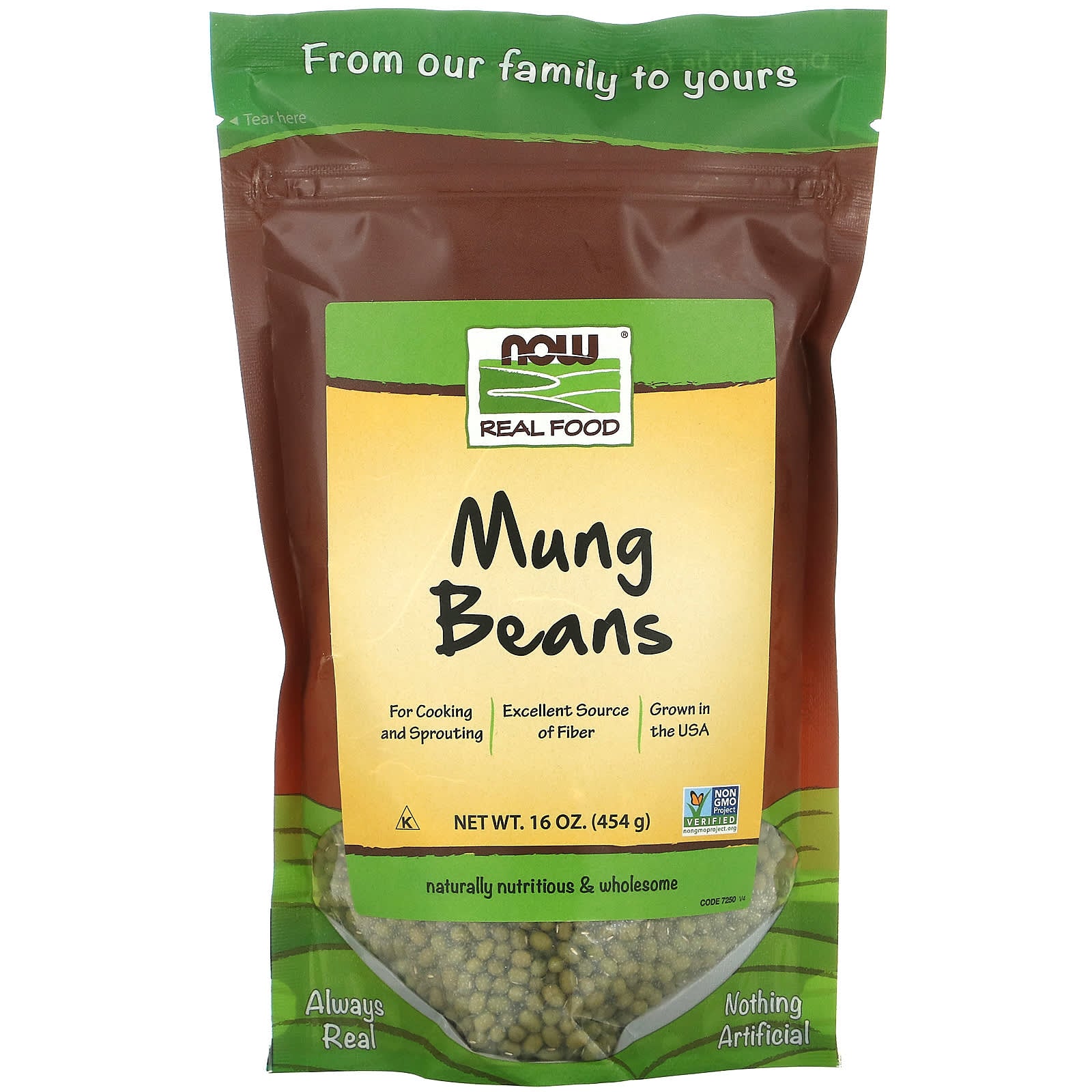 Now Foods, Mung Beans Sprout, 1 lb. LB UPC 733739072504 | HiLife Vitamins