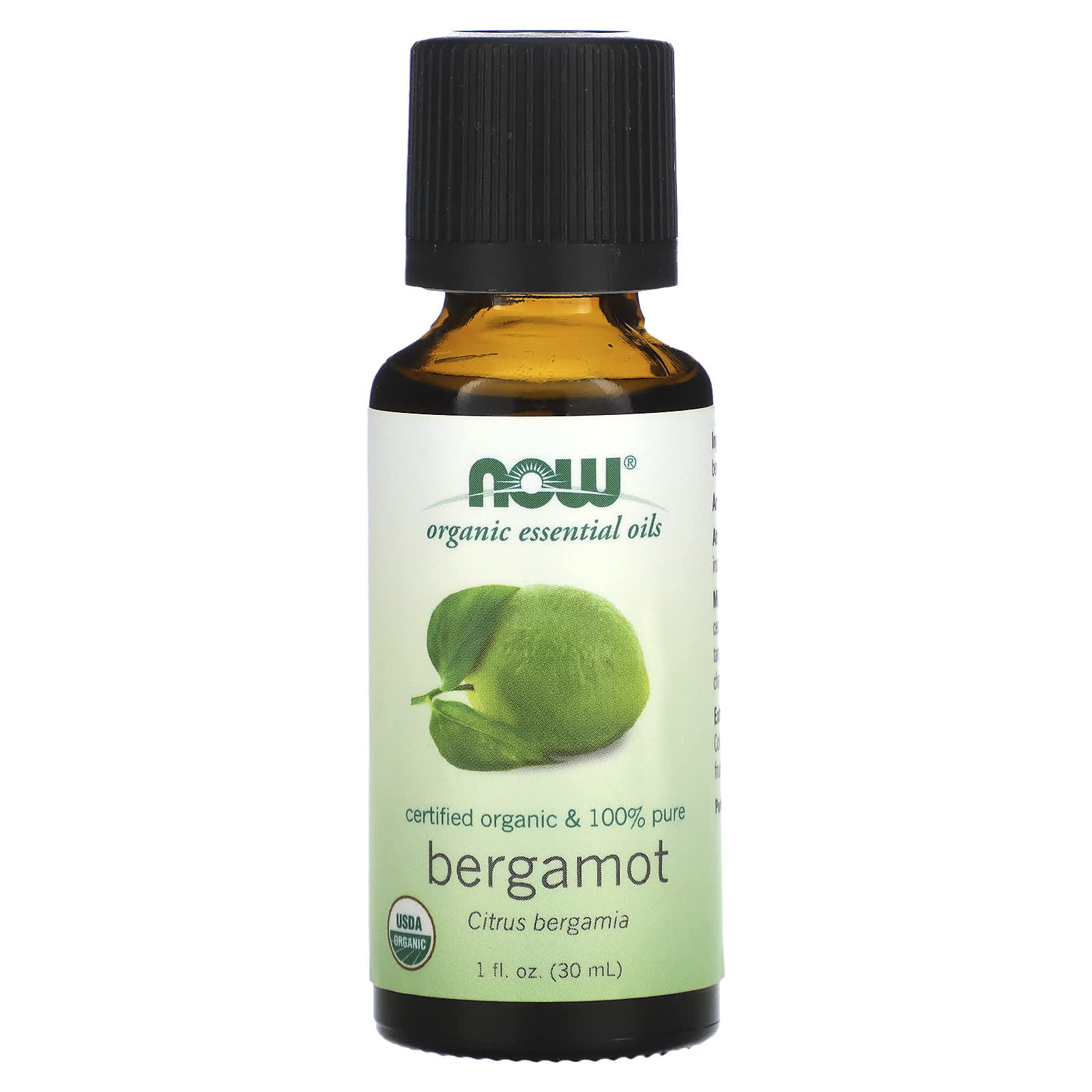 Now Foods, Organic Bergamot Oil, 1 Fl. Oz UPC 733739074140 | HiLife Vitamins