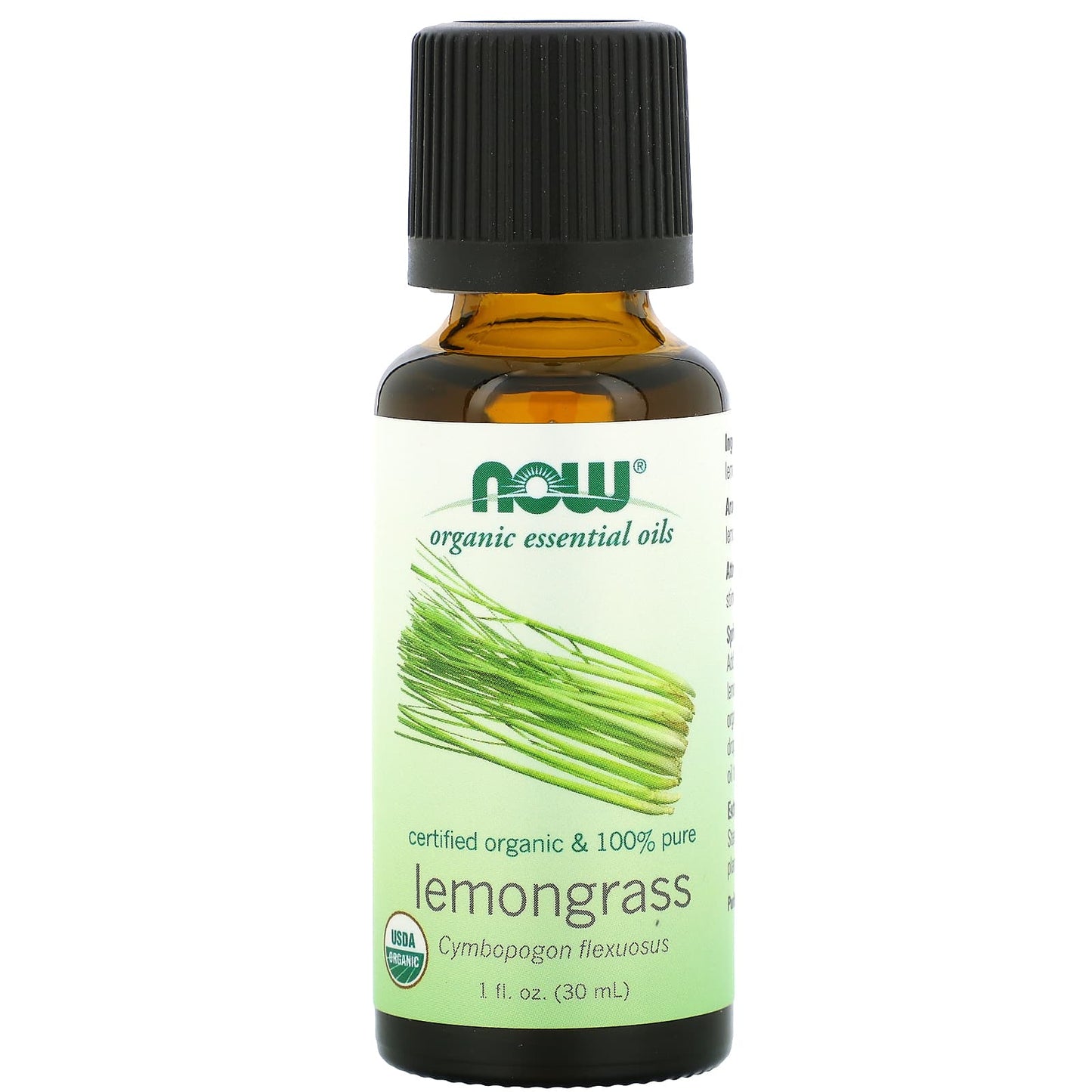 Now Foods, Organic Lemongrass Oil, 1 Fl. Oz UPC 733739074157 | HiLife Vitamins
