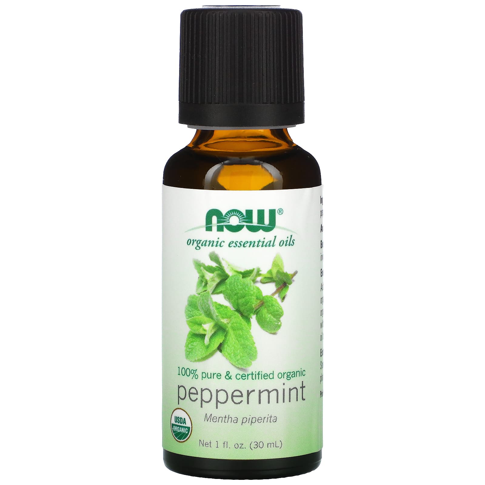 Now Foods, Peppermint Oil Organic, 1 Fl. Oz UPC 733739074522 | HiLife Vitamins