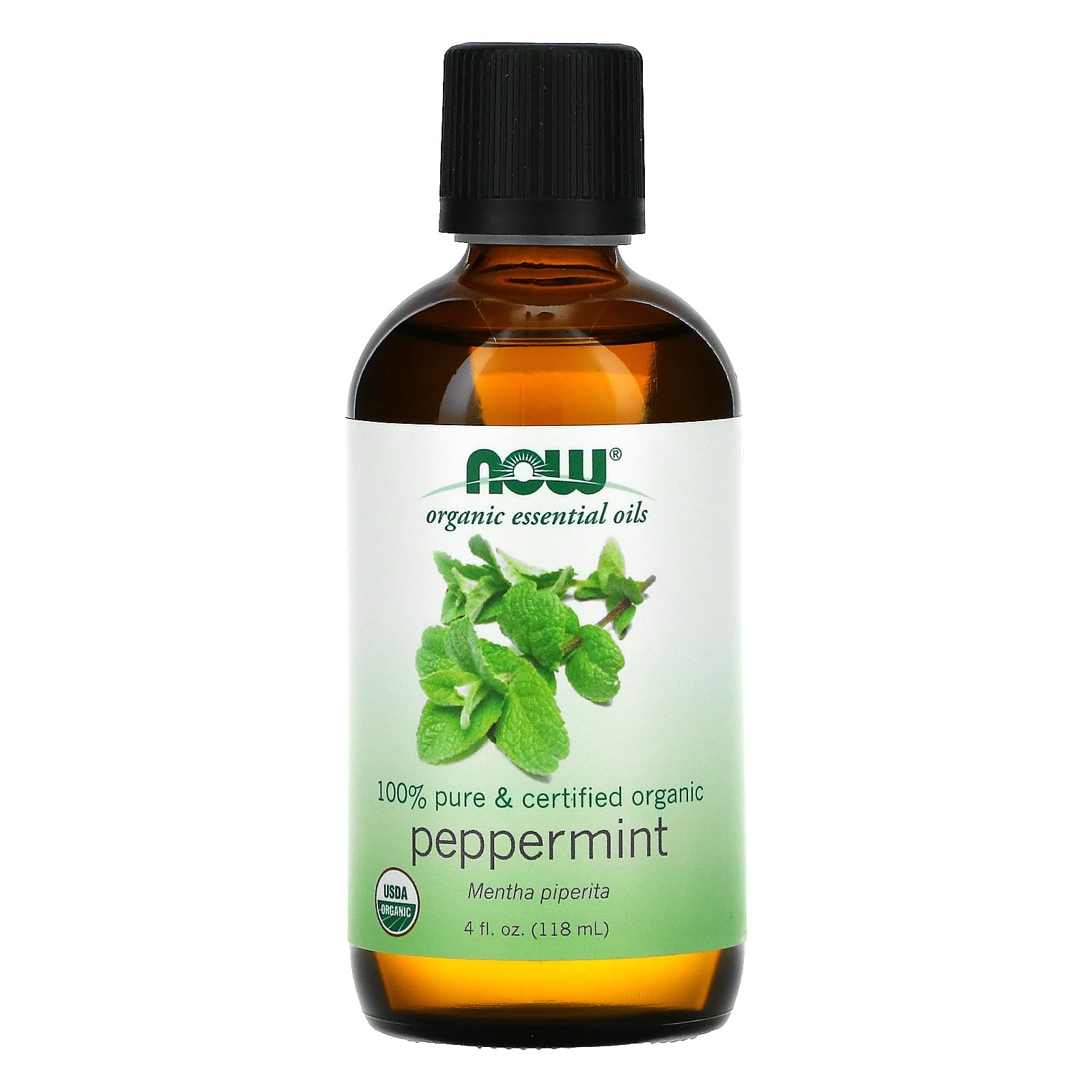 Now Foods, Organic Peppermint Oil, 4 OZ oil UPC 733739074577 | HiLife Vitamins