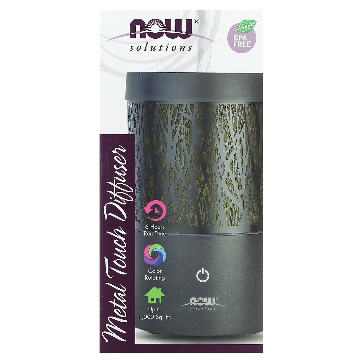 Now Foods, Solutions, Metal Touch Diffuser UPC 733739074867 | HiLife Vitamins