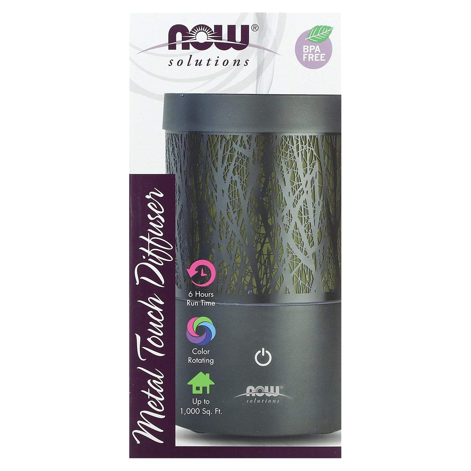 Now Foods, Solutions, Metal Touch Diffuser UPC 733739074867 | HiLife Vitamins