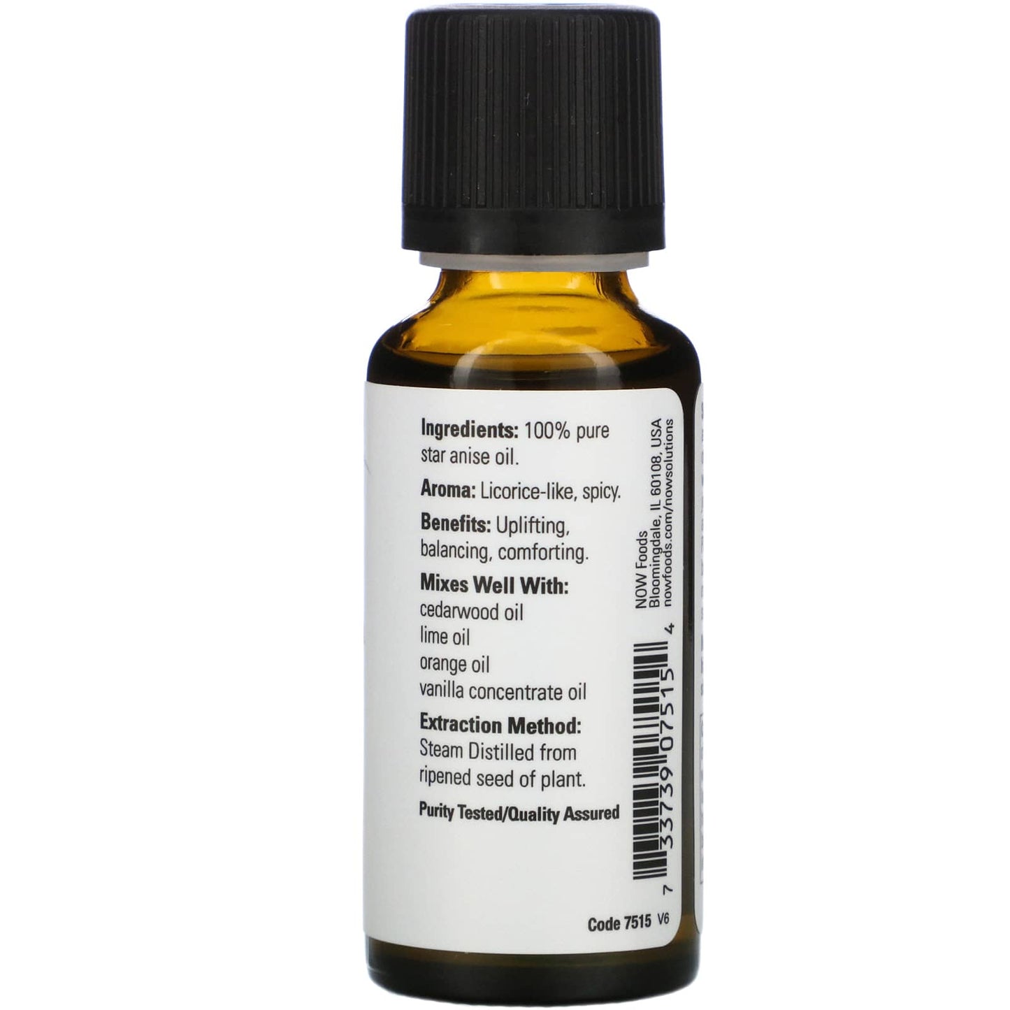 Now Foods, Anise Oil, 1 OZ oil UPC 733739075154 | HiLife Vitamins