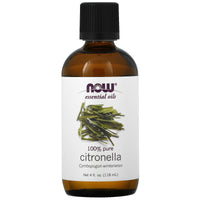 Now Foods, Citronella Oil, 4 OZ oil UPC 733739075369 | HiLife Vitamins