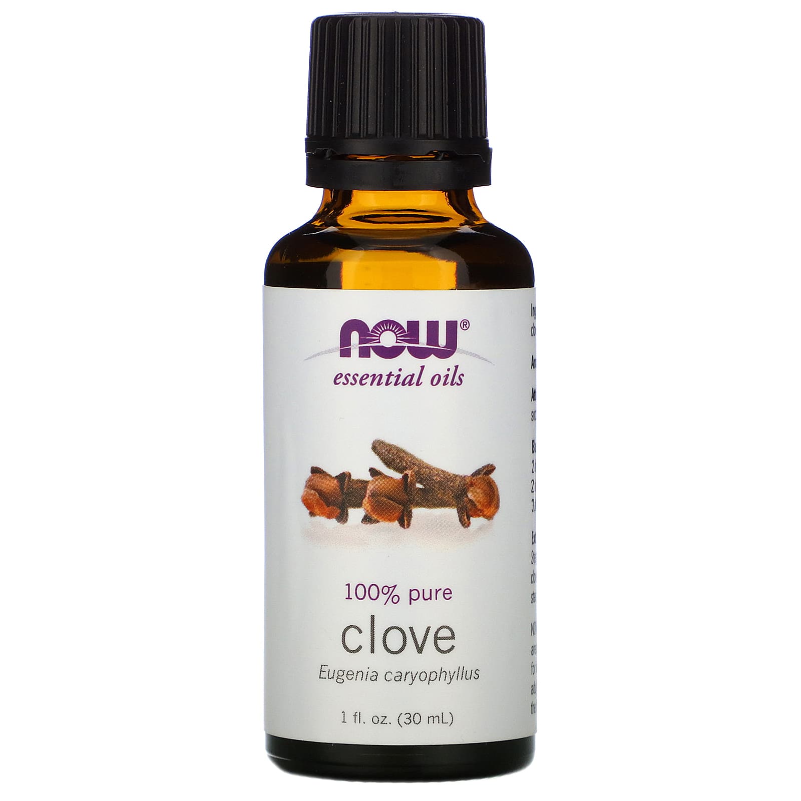 Now Foods, Essential Oils, Clove, 1 fl oz (30 ml) UPC 733739075406 | HiLife Vitamins