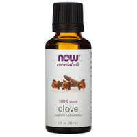 Now Foods, Essential Oils, Clove, 1 fl oz (30 ml) UPC 733739075406 | HiLife Vitamins