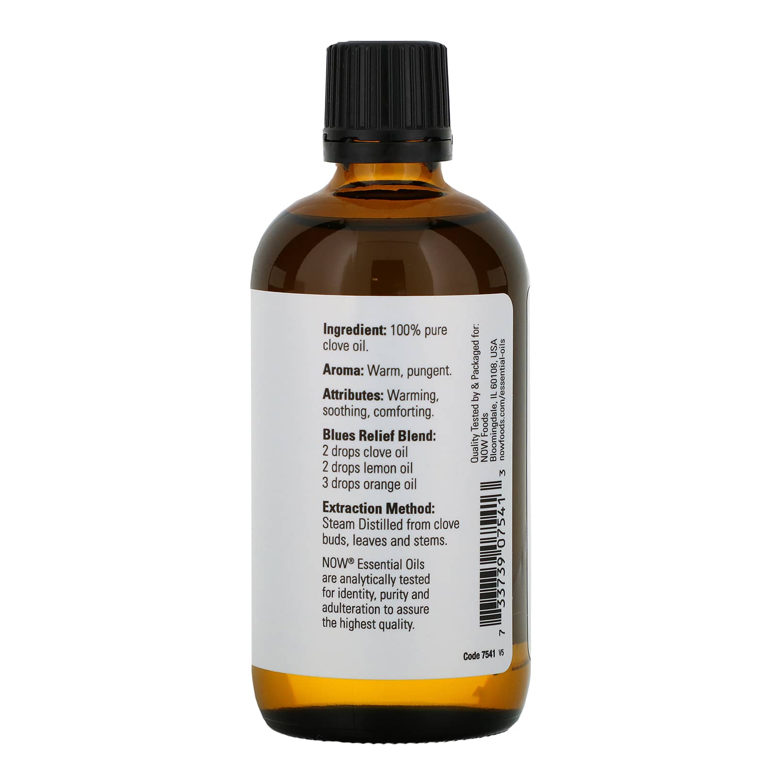 Now Foods, Clove Oil, 4 OZ oil UPC 733739075413 | HiLife Vitamins