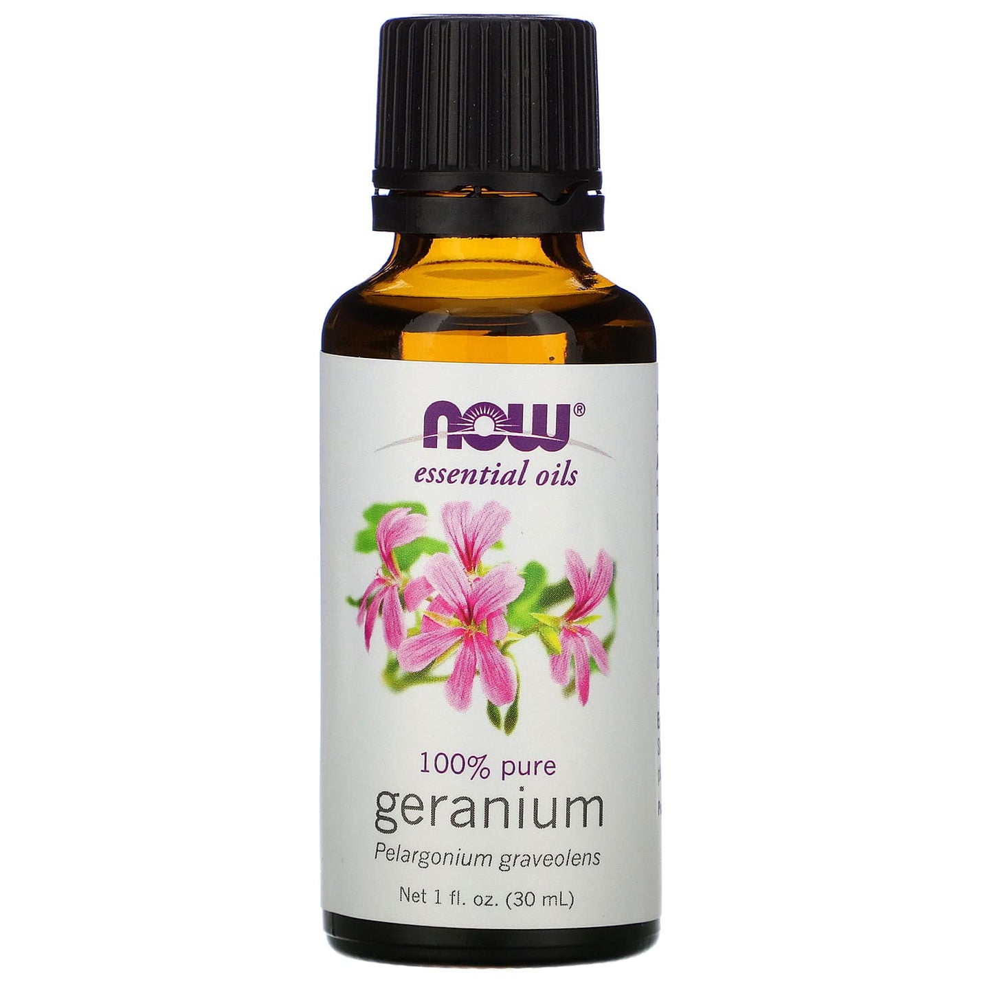 Now Foods, Geranium Oil Egyptian, 1 Fl. Oz UPC 733739075529 | HiLife Vitamins