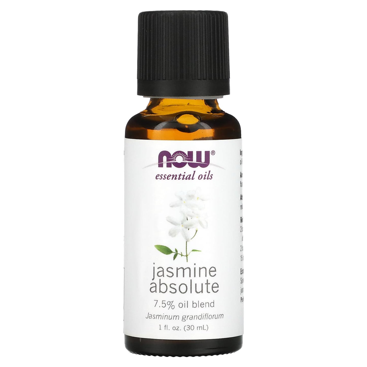 Now Foods, Jasmine Absolute Oil 7.5, 1 Fl. Oz UPC 733739075574 | HiLife Vitamins