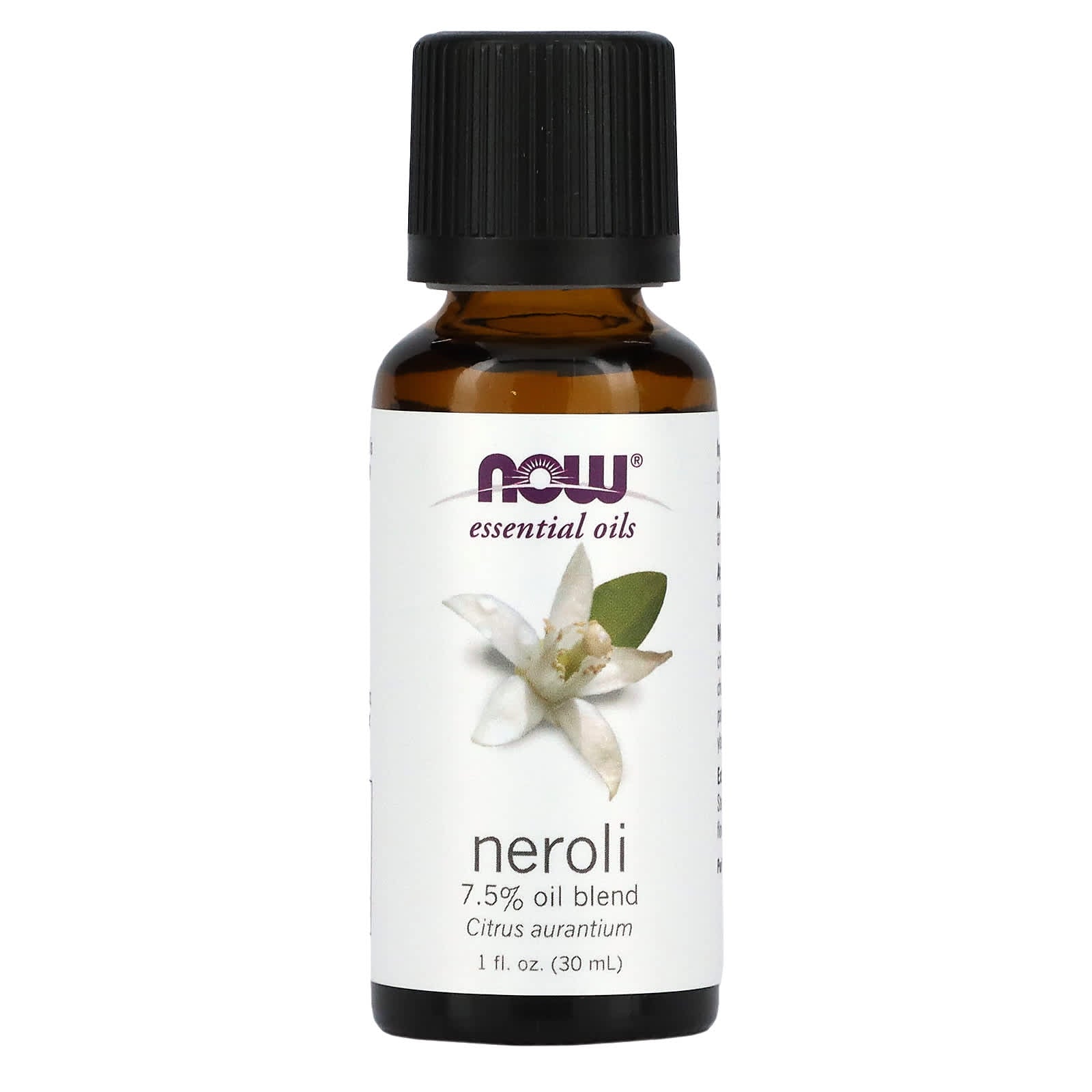 Now Foods, Neroli Oil 7.5%, 1 Fl. Oz UPC 733739075765 | HiLife Vitamins