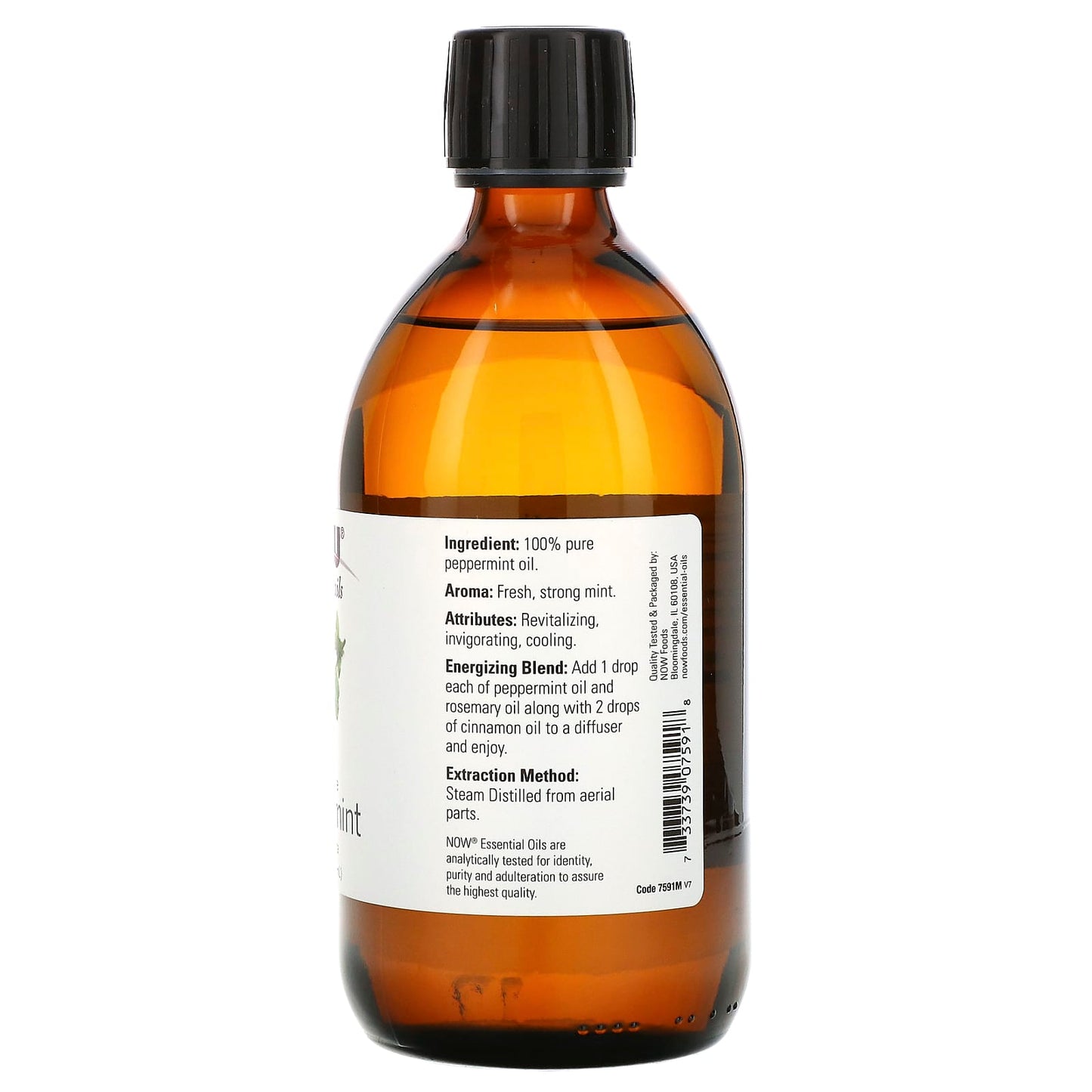 Now Foods, Peppermint Oil, 16 OZ oil UPC 733739075918 | HiLife Vitamins