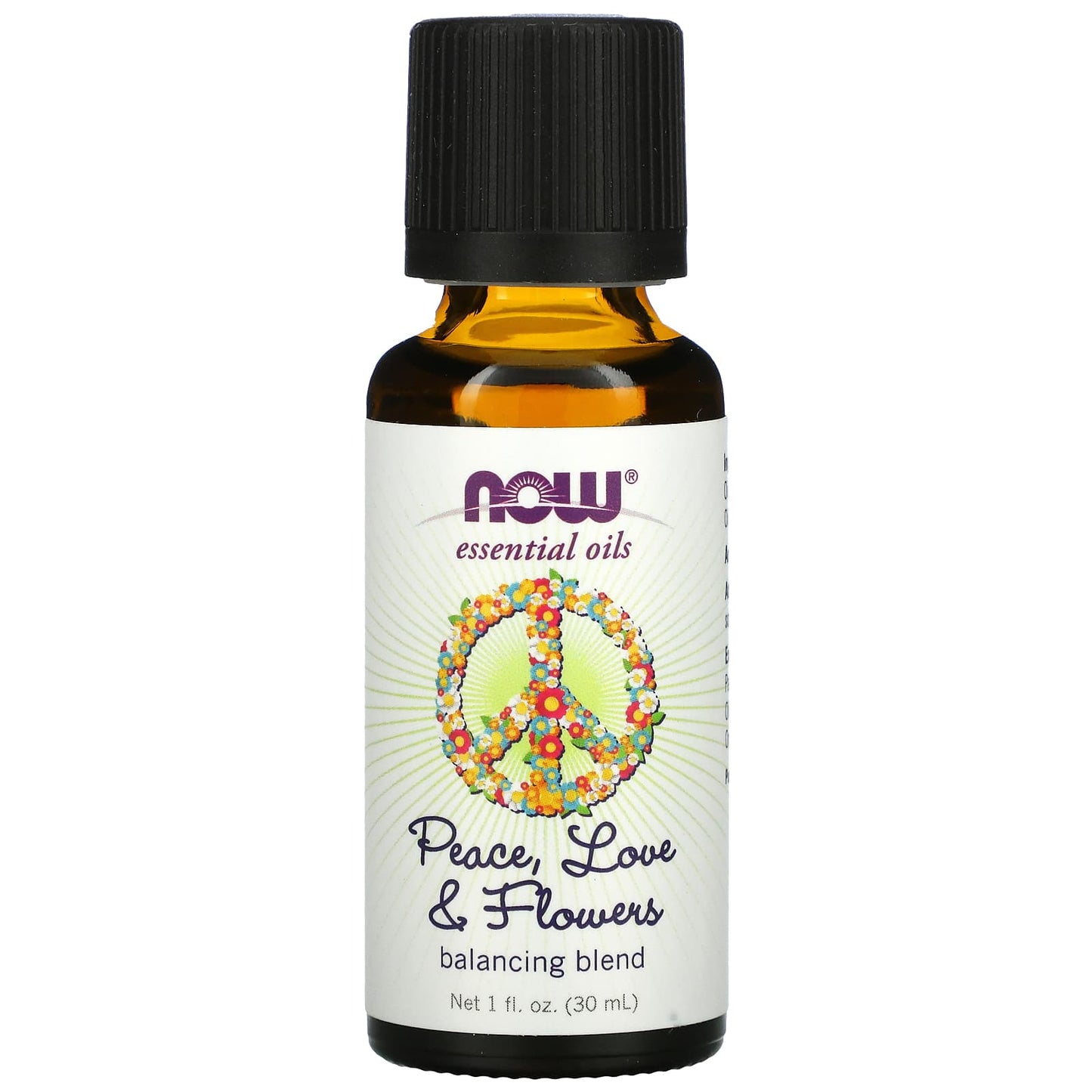 Now Foods, Peace, Love & Flowers Oil Blend, 1 Fl. Oz UPC 733739076342 | HiLife Vitamins