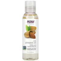 Now Foods, Almond Oil Sweet, 4 OZ oil UPC 733739076601 | HiLife Vitamins