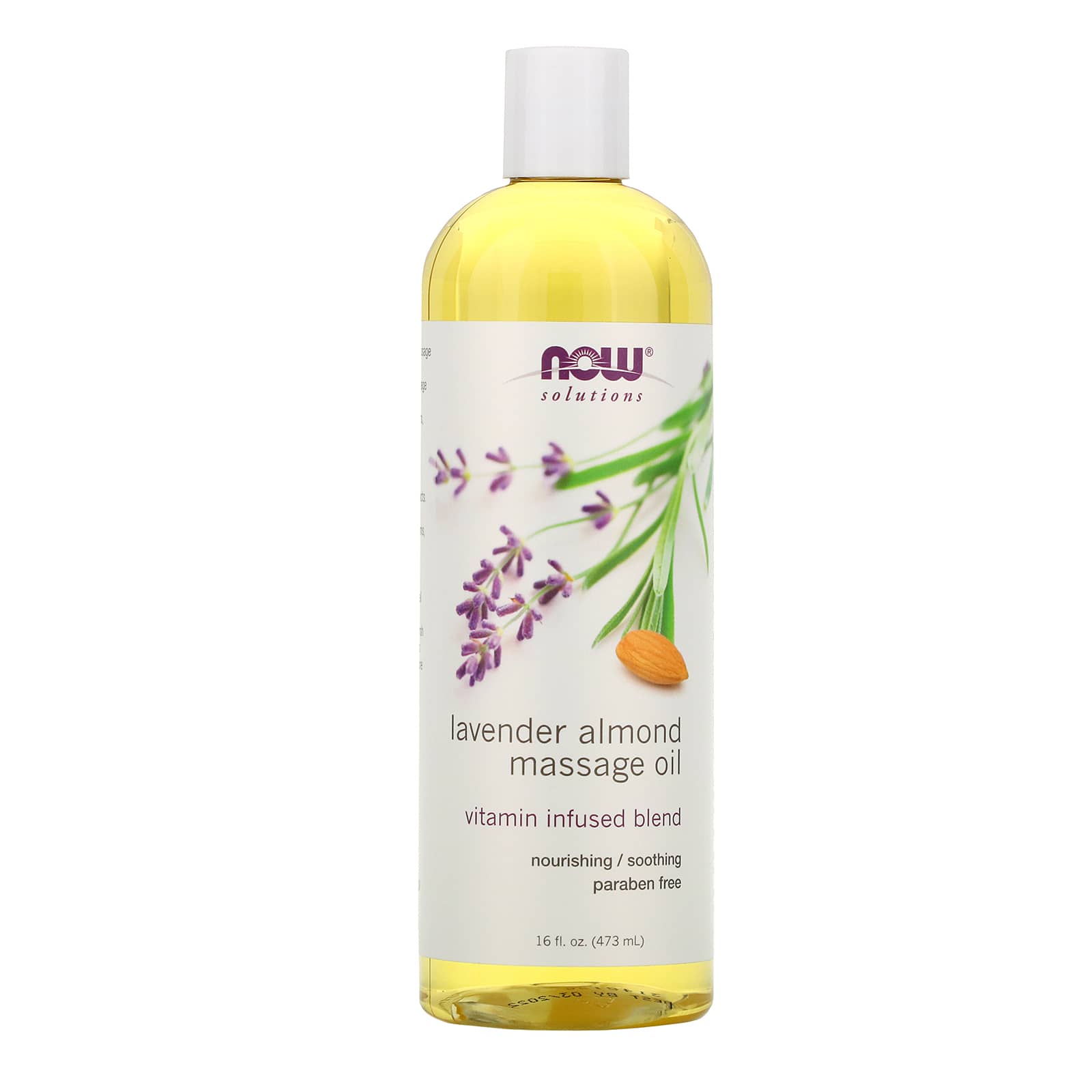 Now Foods, Almond Lavender Massage Oil, FL OZ oil UPC 733739076632 | HiLife Vitamins