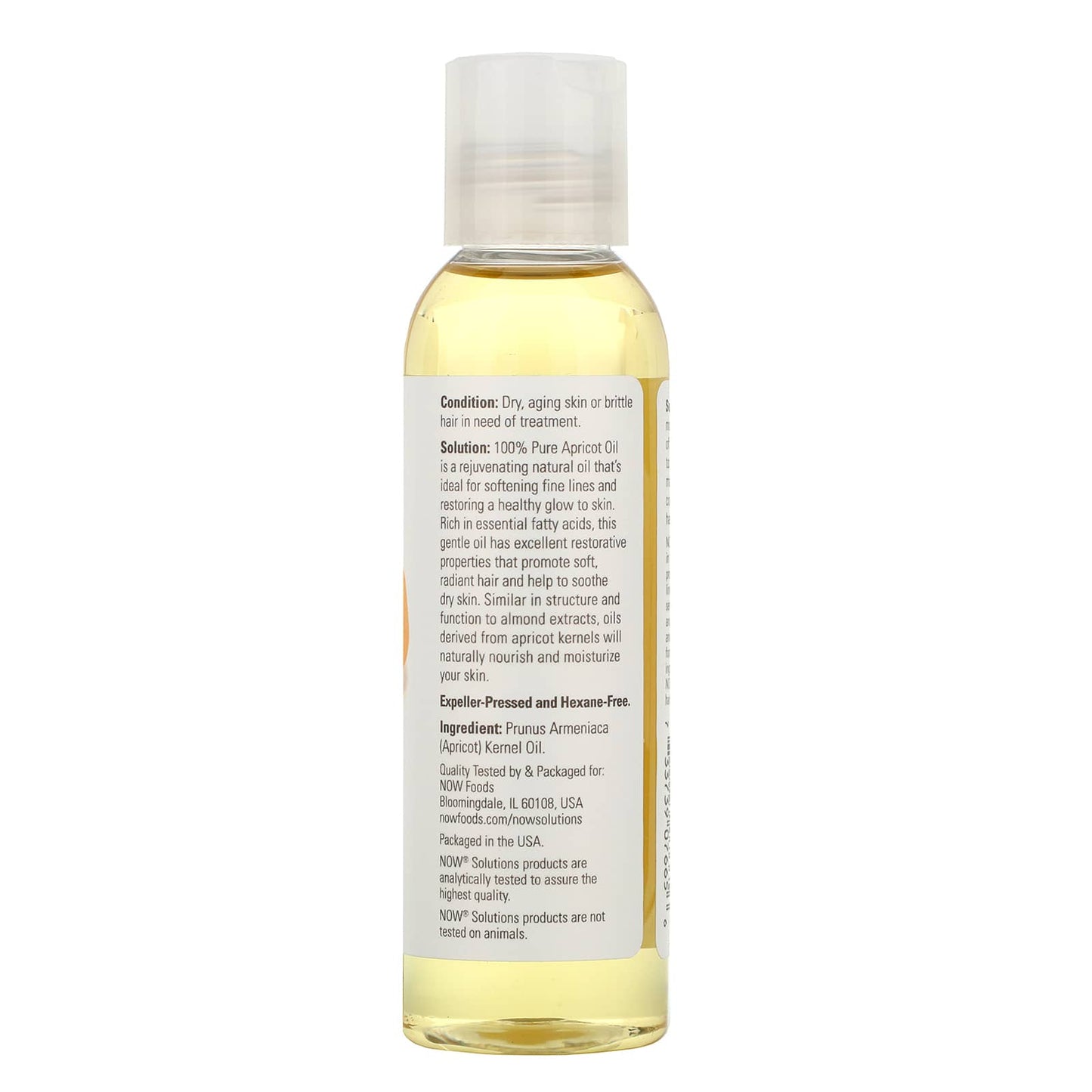 Now Foods, Apricot Kernel Oil, FL OZ oil UPC 733739076656 | HiLife Vitamins