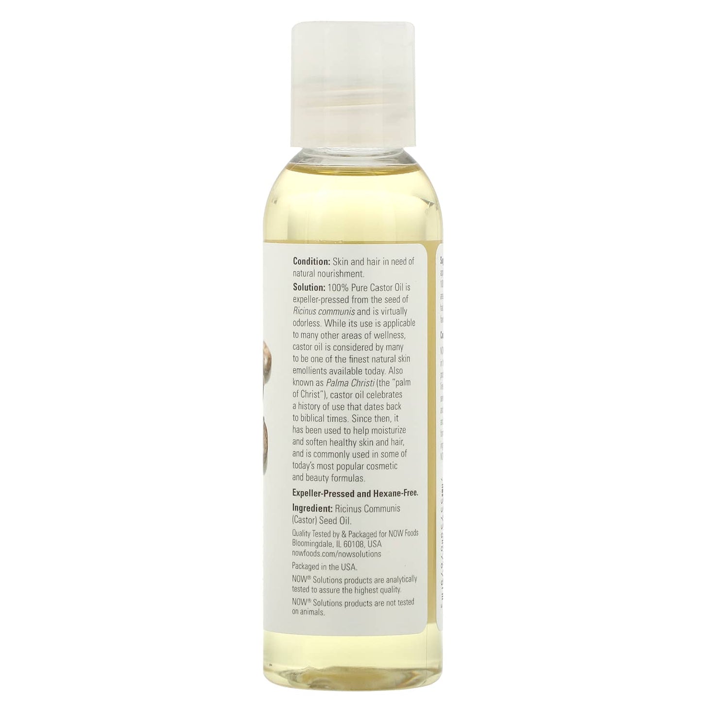 Now Foods, Castor Oil, 4 OZ oil UPC 733739076793 | HiLife Vitamins
