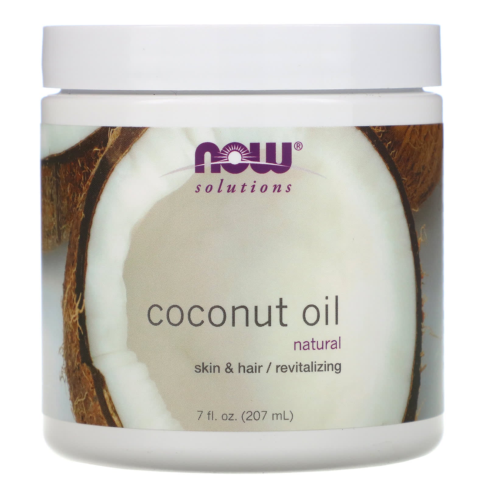 Now Foods, Coconut Oil Deodorized, 7 OZ oil UPC 733739076830 | HiLife Vitamins