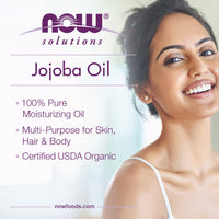 Now Foods, Jojoba Oil Organic, 4 OZ oil UPC 733739077134 | HiLife Vitamins