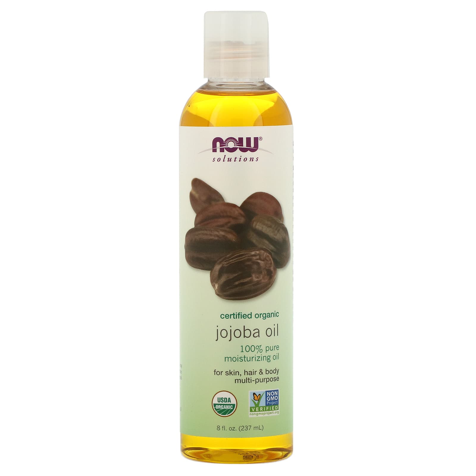 Now Foods, Organic Jojoba Oil, 8 OZ oil UPC 733739077141 | HiLife Vitamins