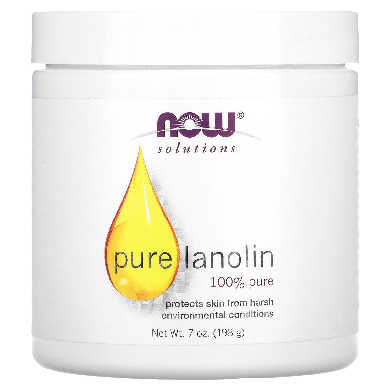 Now Foods, Pure Lanolin, 7 oz UPC 733739077257 | HiLife Vitamins