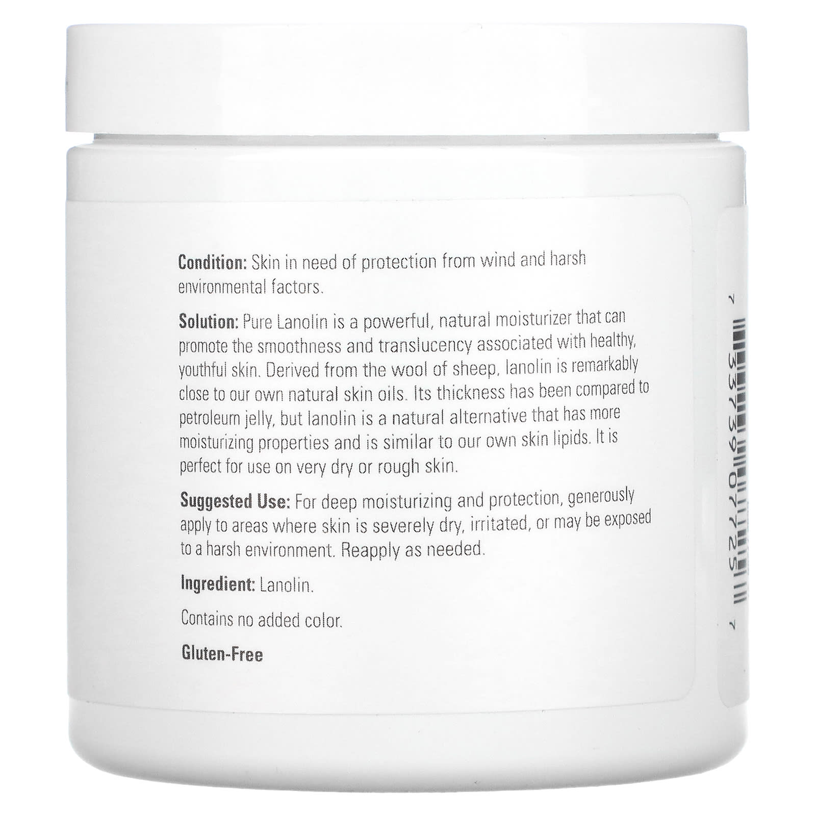 Now Foods, Pure Lanolin, 7 oz UPC 733739077257 | HiLife Vitamins