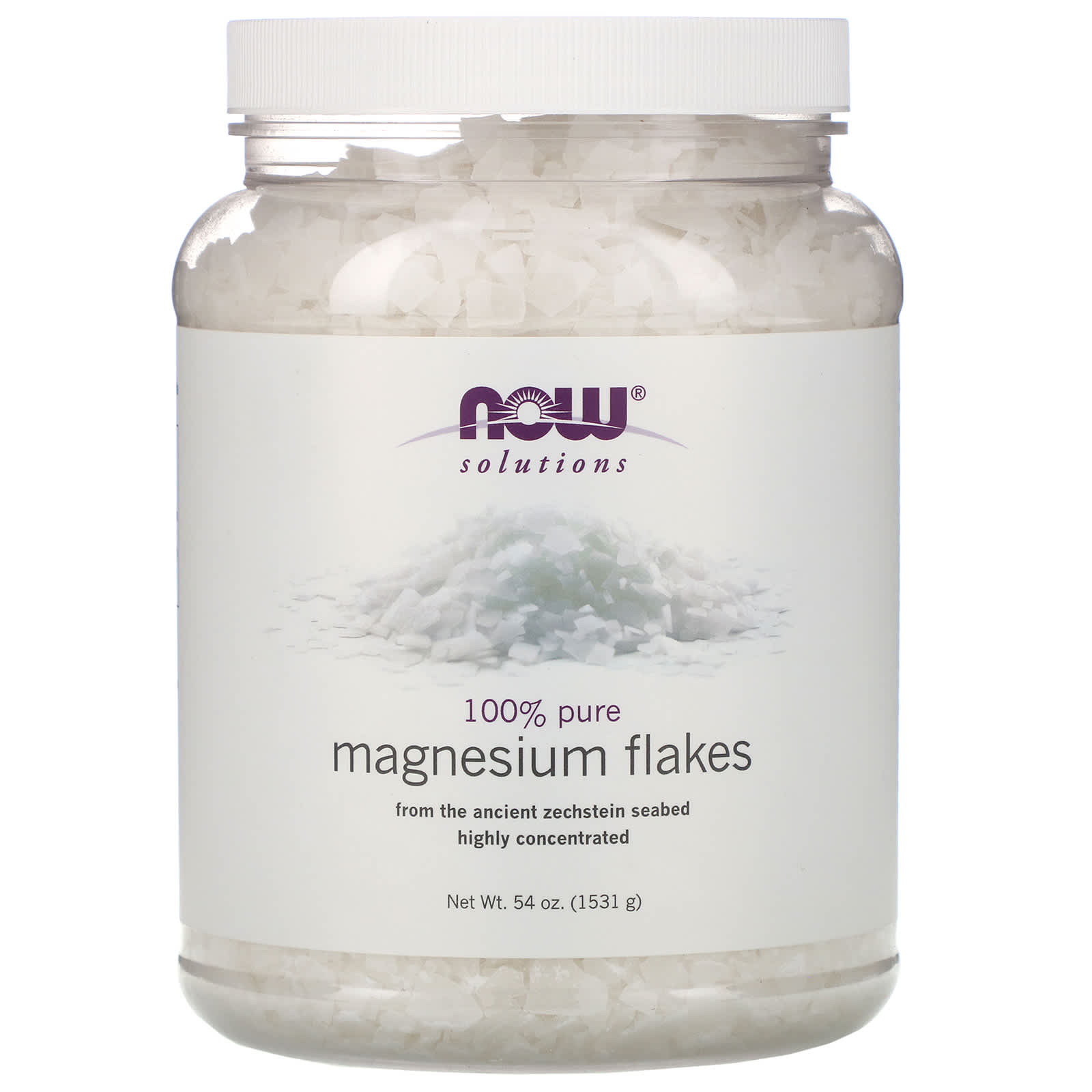 Now Foods, Magnesium Flakes, 54 OZ OZ UPC 733739077387 | HiLife Vitamins