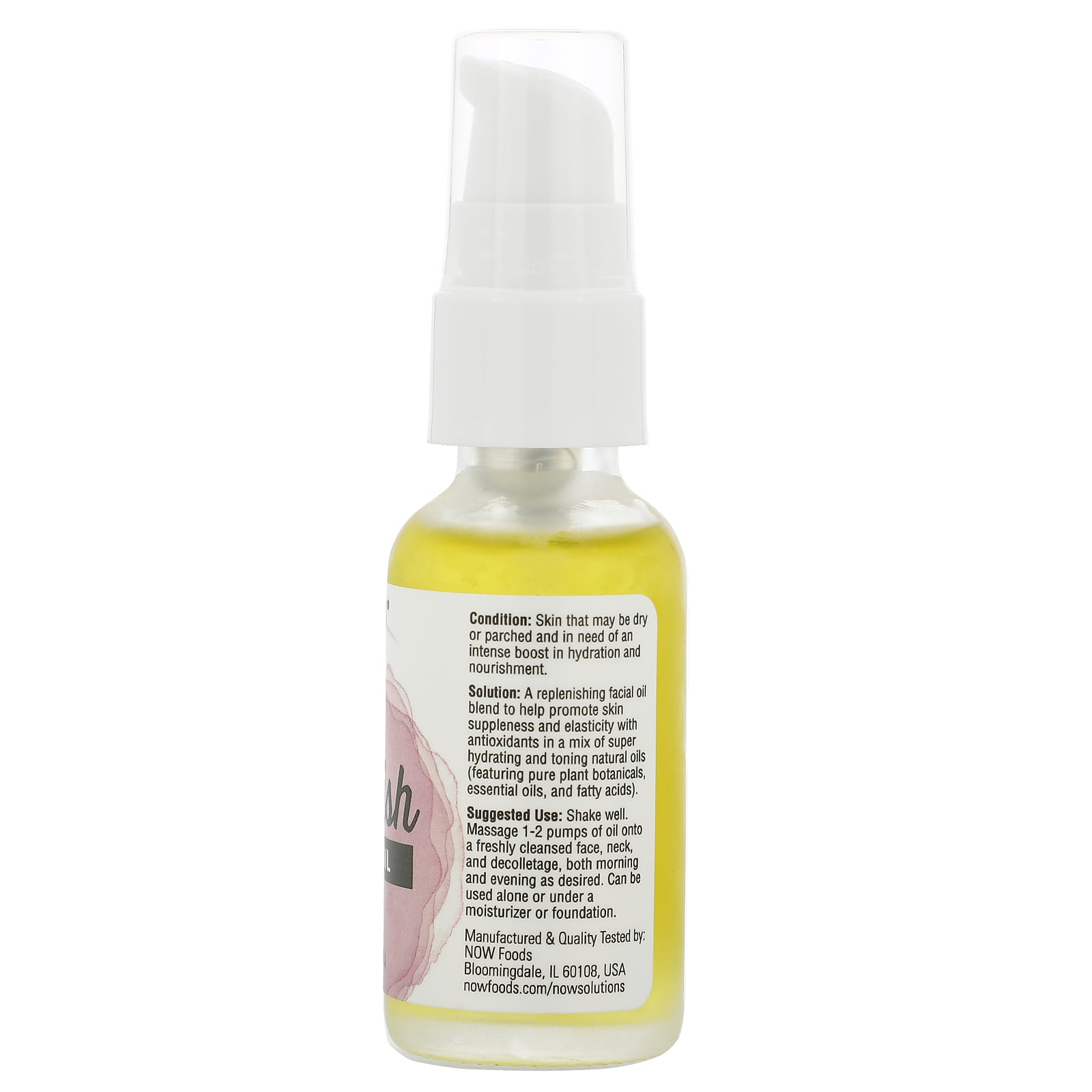 Now Foods, NOURISH FACIAL OIL 1, 1 OZ UPC 733739077462 | HiLife Vitamins
