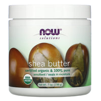 Now Foods, Organic Shea Butter, 7 OZ OZ UPC 733739077561 | HiLife Vitamins