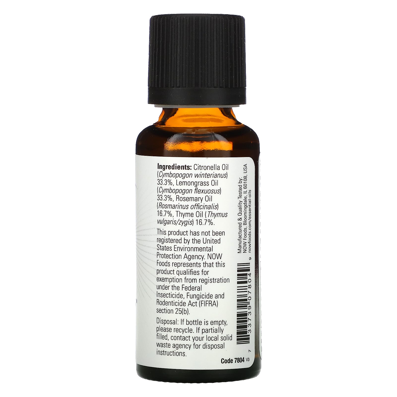Now Foods, BUG BAN ESSENTIAL OIL BLEND, 1 Oz UPC 733739078049 | HiLife Vitamins