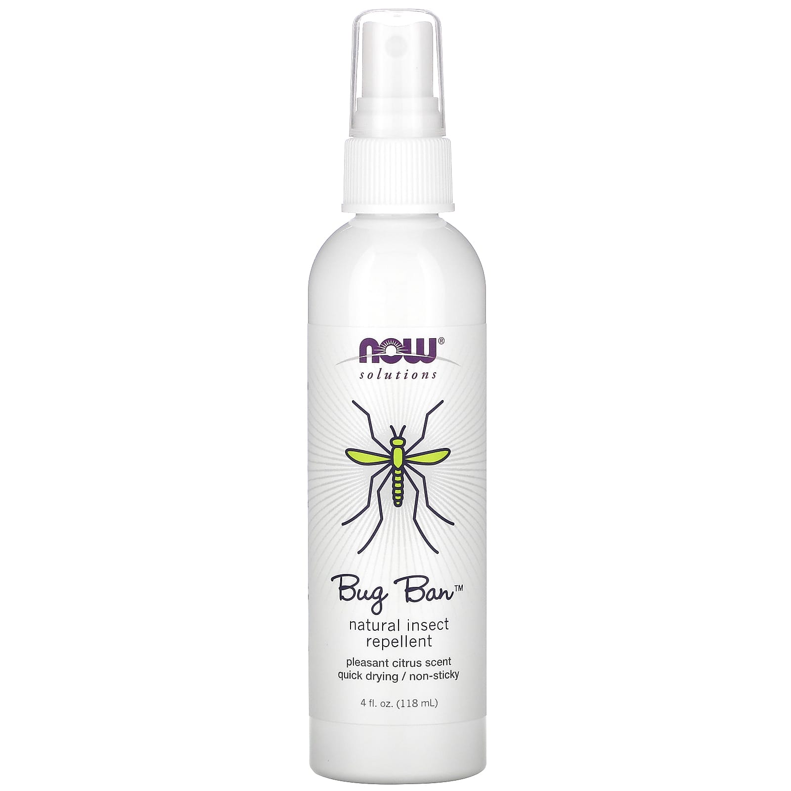 Now Foods, Bug Ban(Tm) Spray 4, 4 OZ OZ UPC 733739078056 | HiLife Vitamins