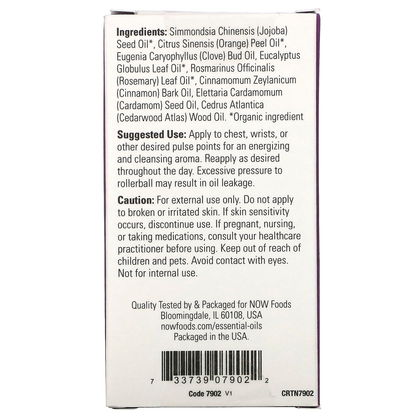 Now Foods, SEASONAL DEFENSE EO BLEND ROLL-ON, 10 ML UPC 733739079022 | HiLife Vitamins