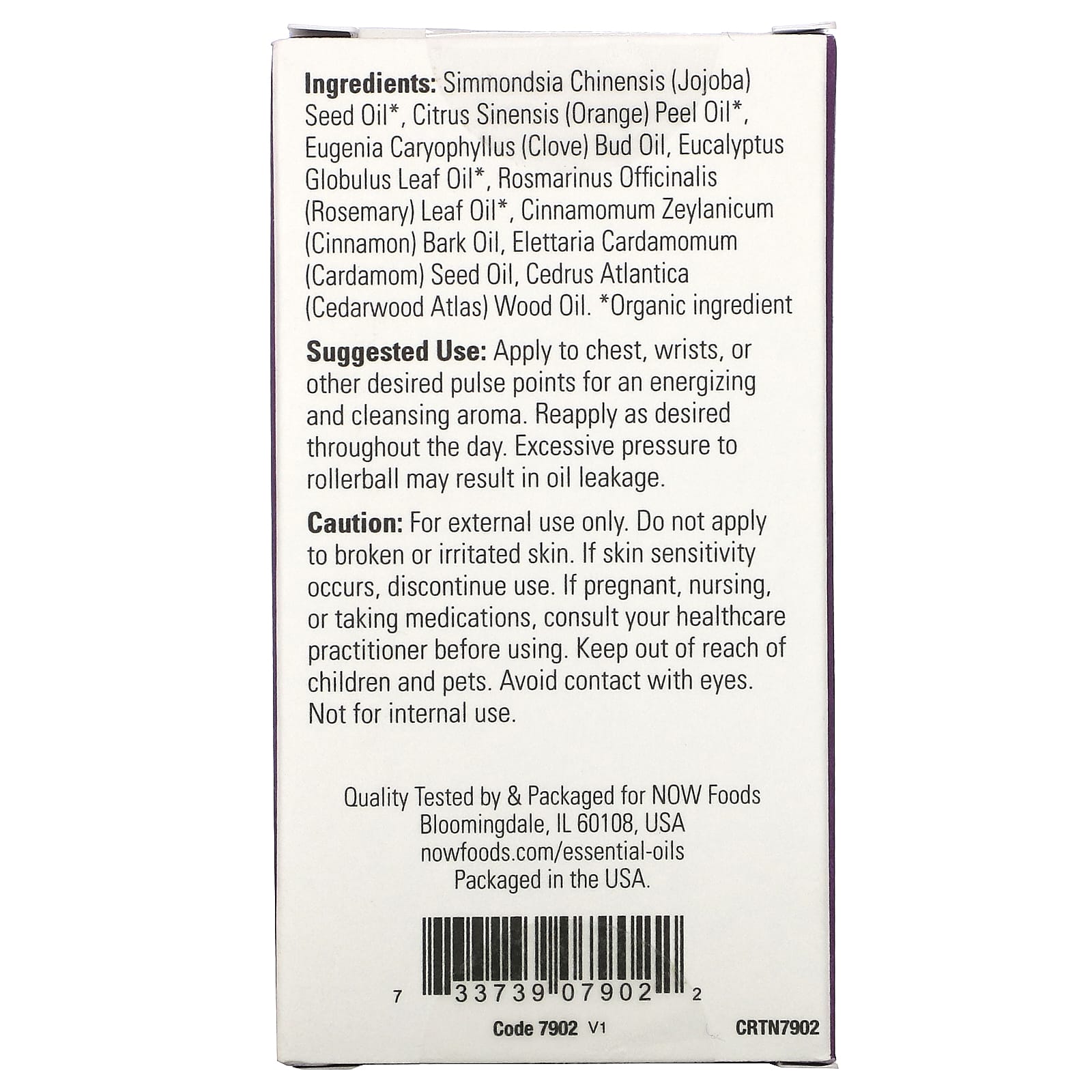 Now Foods, SEASONAL DEFENSE EO BLEND ROLL-ON, 10 ML UPC 733739079022 | HiLife Vitamins