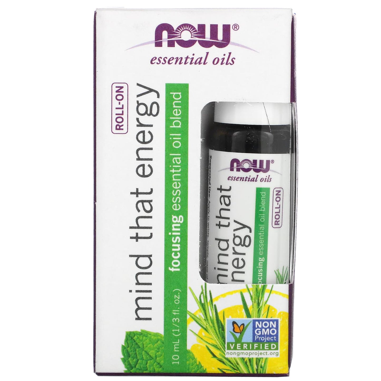 Now Foods, MIND THAT ENERGY EO BLEND ROLL-ON, 10 ML UPC 733739079039 | HiLife Vitamins