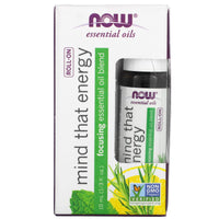 Now Foods, MIND THAT ENERGY EO BLEND ROLL-ON, 10 ML UPC 733739079039 | HiLife Vitamins