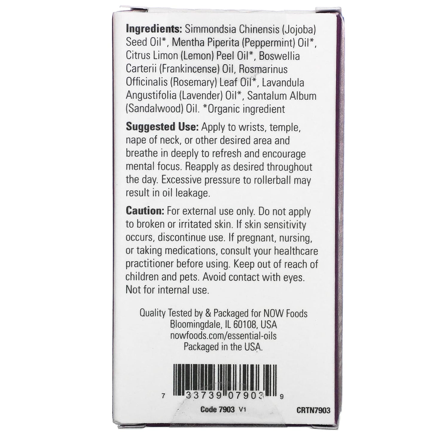 Now Foods, MIND THAT ENERGY EO BLEND ROLL-ON, 10 ML UPC 733739079039 | HiLife Vitamins