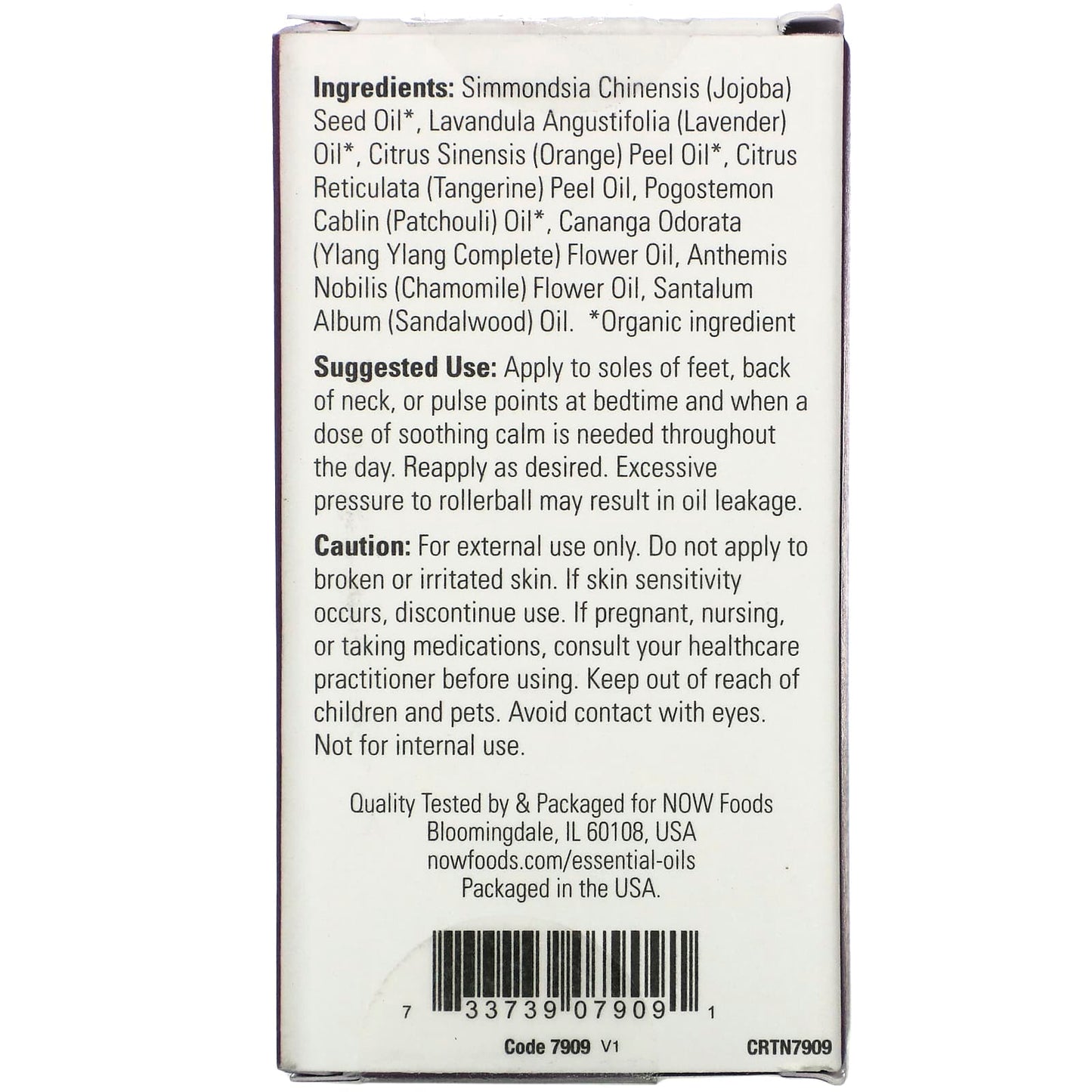 Now Foods, TAKE A ZEN TEN EO BLEND ROLL-ON, 10 ML UPC 733739079091 | HiLife Vitamins