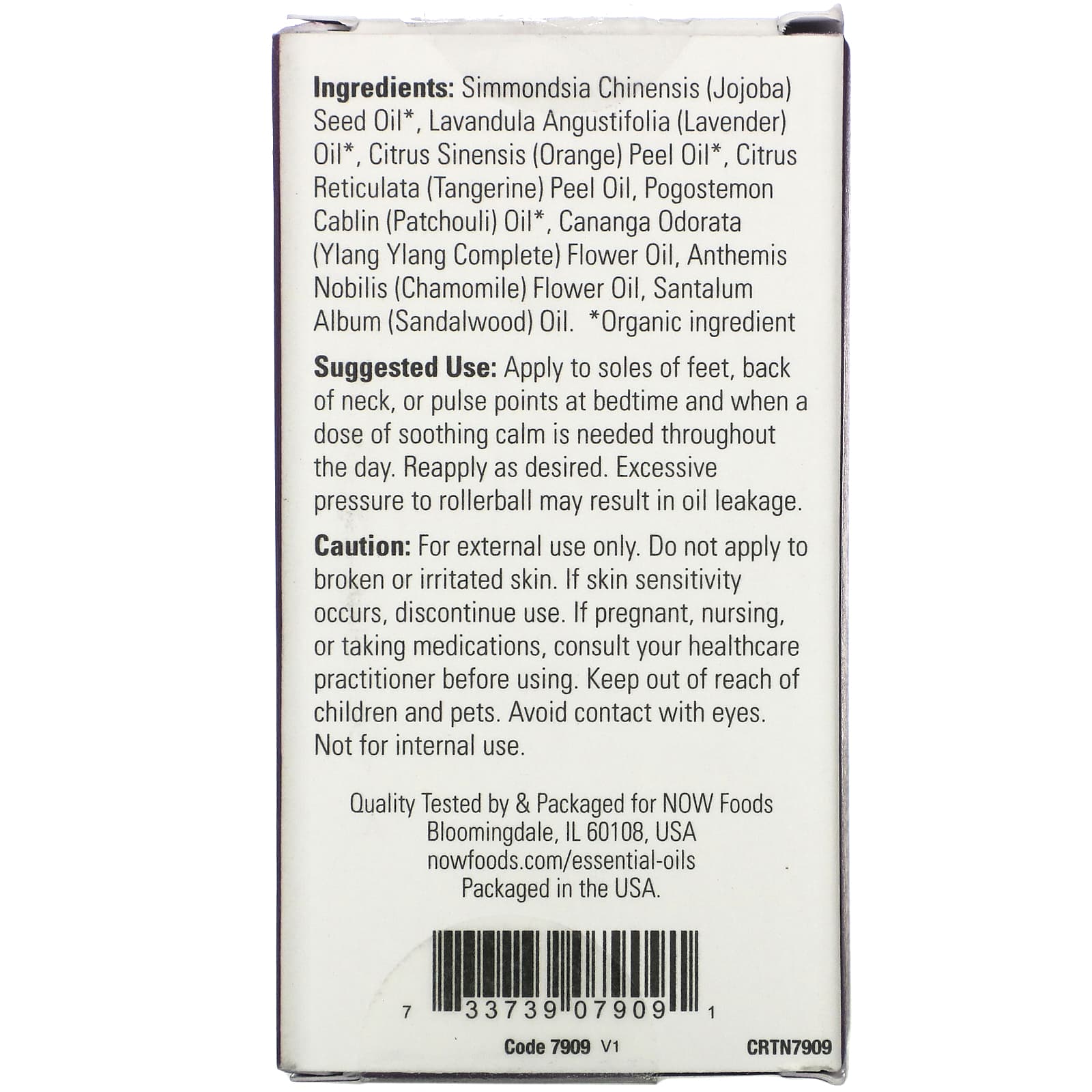 Now Foods, TAKE A ZEN TEN EO BLEND ROLL-ON, 10 ML UPC 733739079091 | HiLife Vitamins