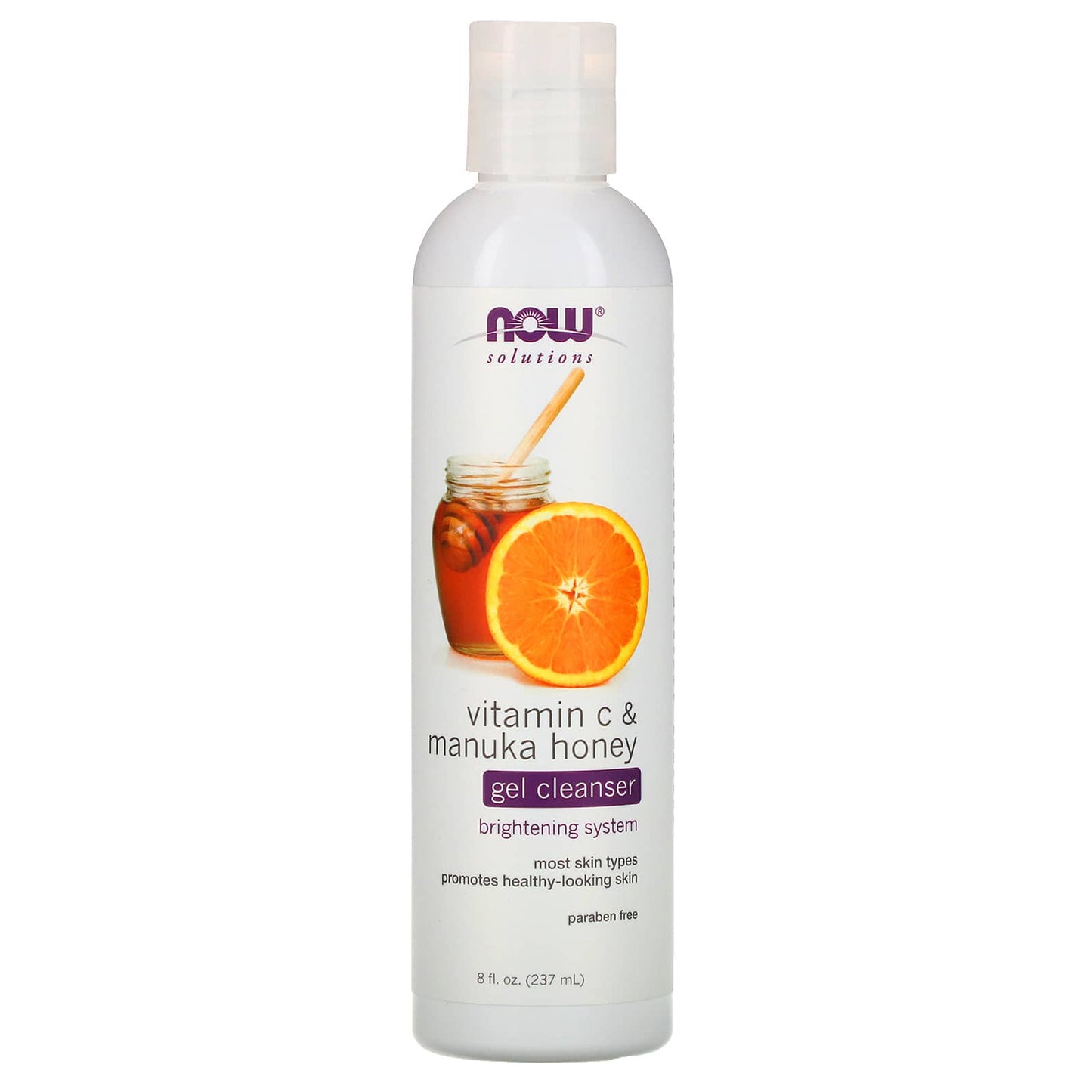 Now Foods, Vitamin C & Manuka Honey Cleanser, 8 OZ OZ UPC 733739079978 | HiLife Vitamins