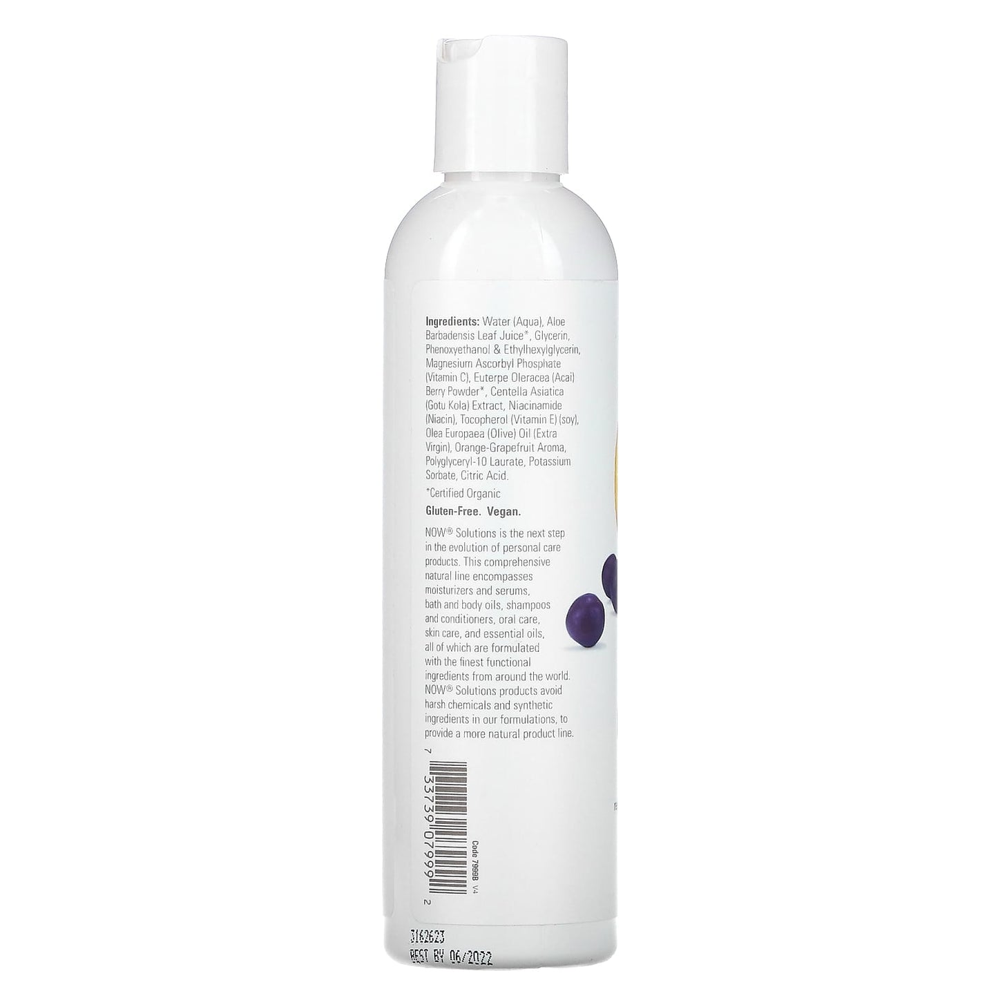 Now Foods, Vitamin C & Acai Purifying Toner, 8 OZ OZ UPC 733739079992 | HiLife Vitamins