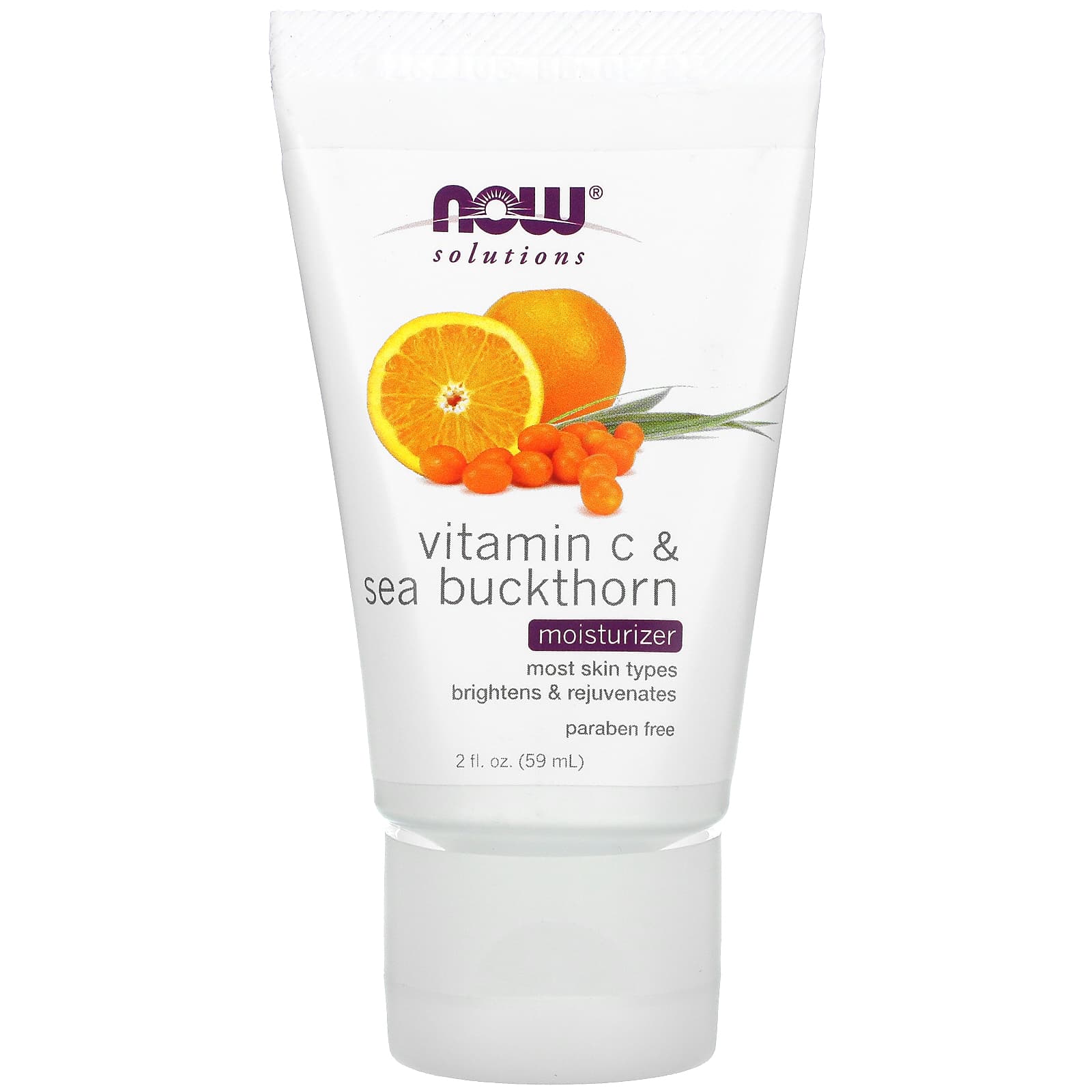 Now Foods, Vitamin C & Sea Buckthorn Moisturizer, 2 OZ OZ UPC 733739080004 | HiLife Vitamins