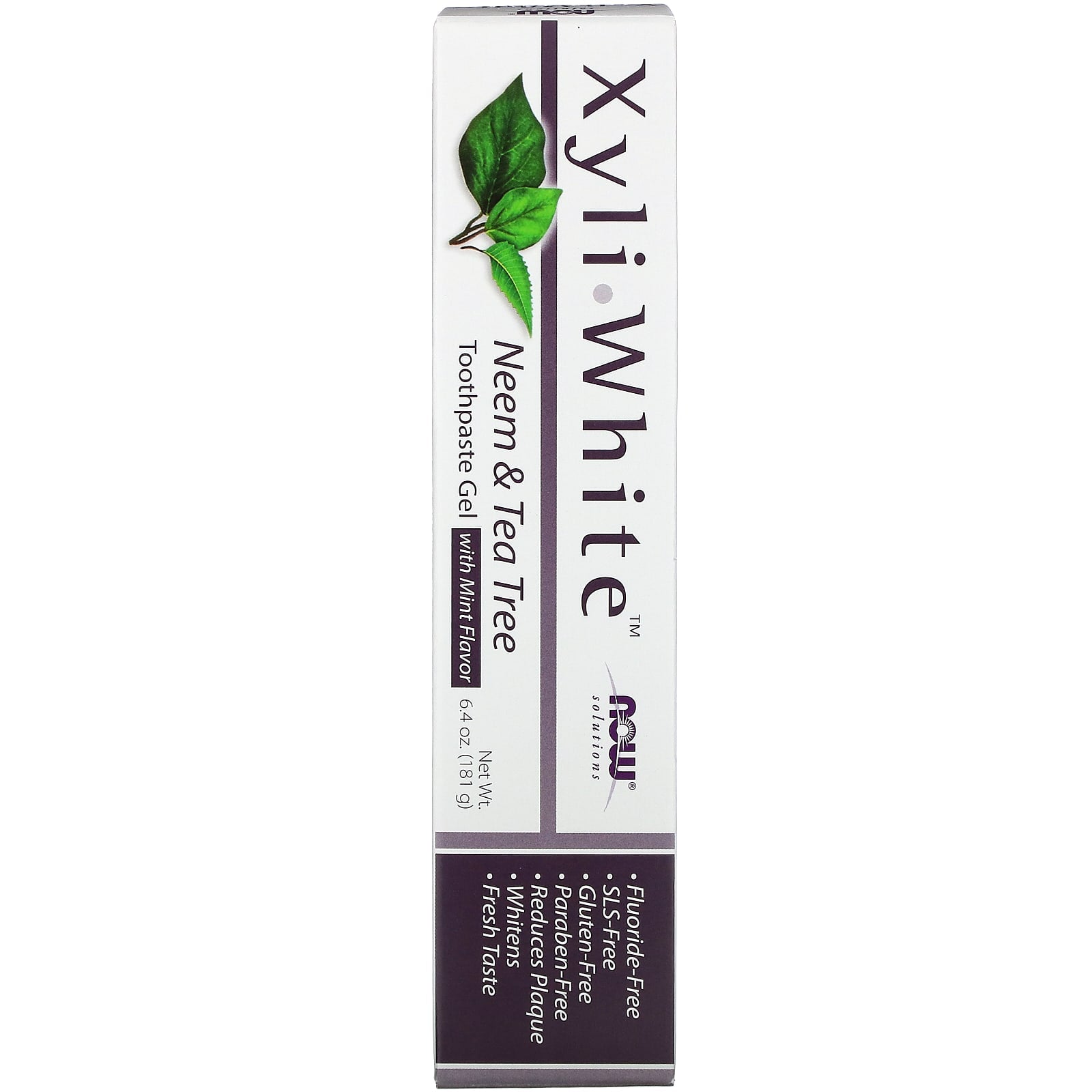 Now Foods, Xyliwhite Neem & Tea Tree Toothpaste, 6.4 Oz UPC 733739081018 | HiLife Vitamins