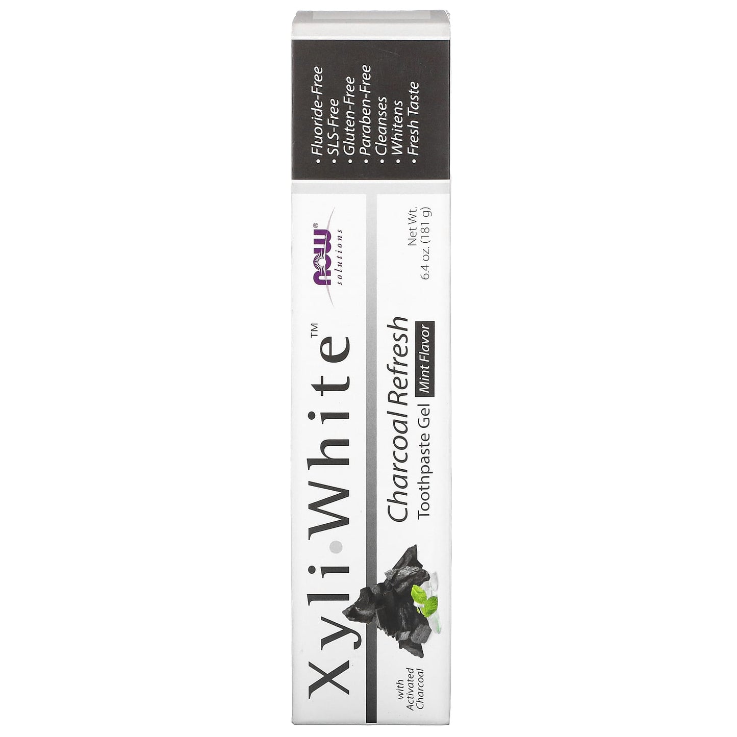 Now Foods, Xyliwhite Charcoal Refresh Toothpaste Gel, 6.4 Oz UPC 733739081056 | HiLife Vitamins